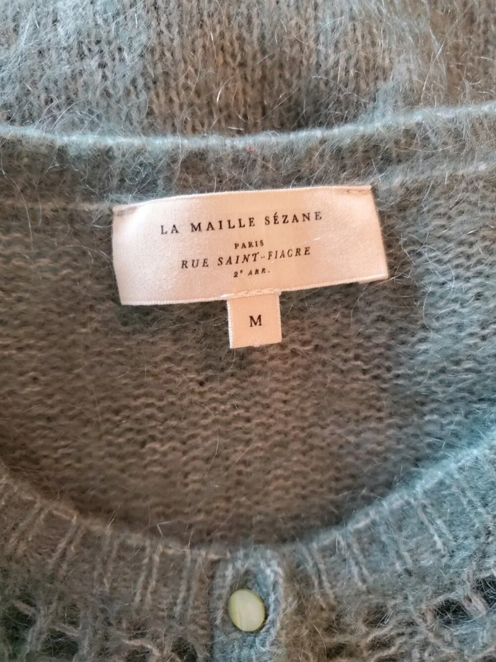 Sézane Egide Cardigan in Jade - Picture 4 of 5